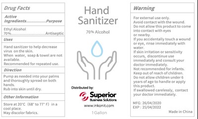 Image Description (Sbs Hand Sanitizer 1 Gallon 70)